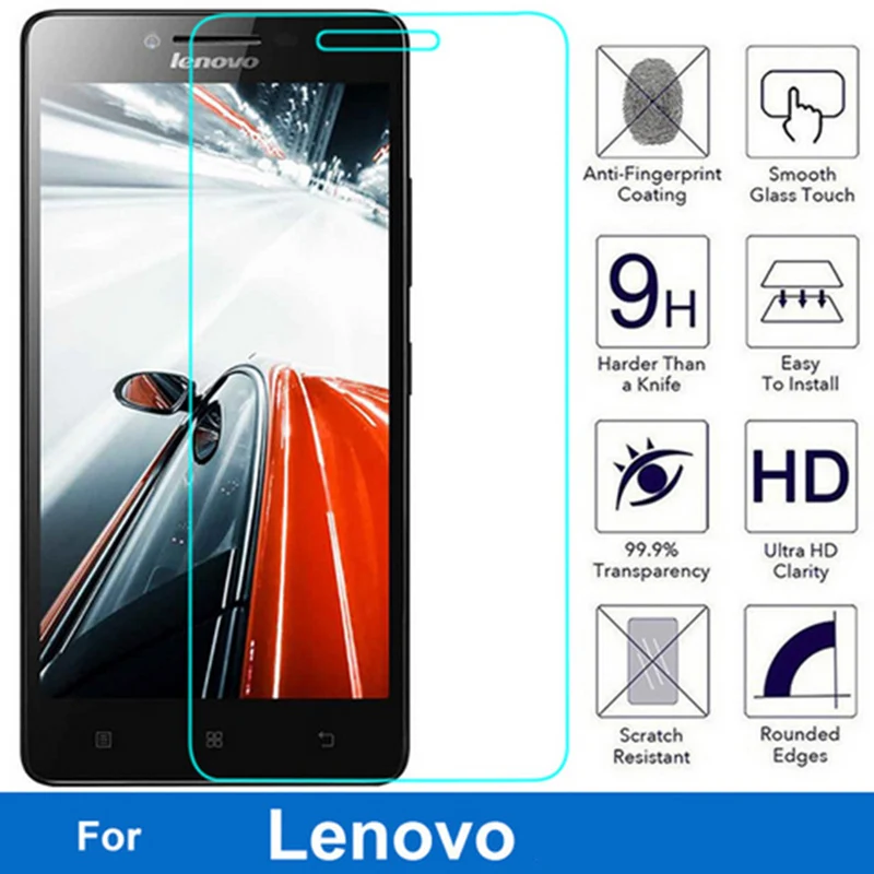 Защитное стекло закаленное 9H HD для Lenovo Vibe K5 Note Plus X2 Z6 Youth Z5s Z5 Pro|Защитные стёкла и