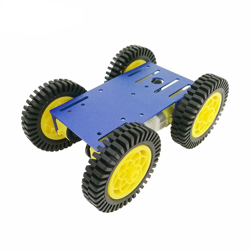 Mini C101 Smart Robot Car Chassis Kit 80mm Rubber Plastic Wheel Metal Panel 4pcs High Torque TT Motor DIY Unassembled Education | Игрушки и