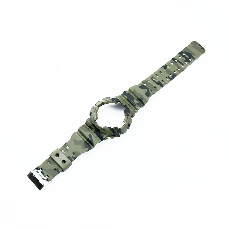 Камуфляжный полимерный чехол с ремешком для мужчин GSHock GLS GD Ga110 Ga100 Gd120|Ремешки
