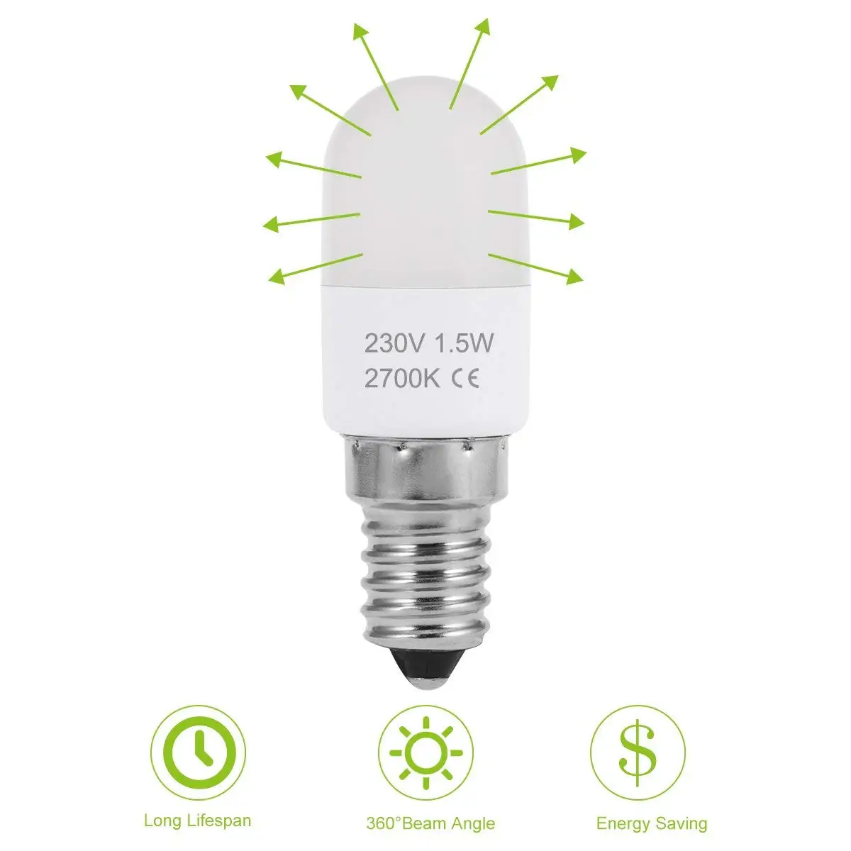 4 шт./упаковка миниатюрные светодиодные лампы с цоколем E14 1 5 Вт 2700 лм|Светодиодные
