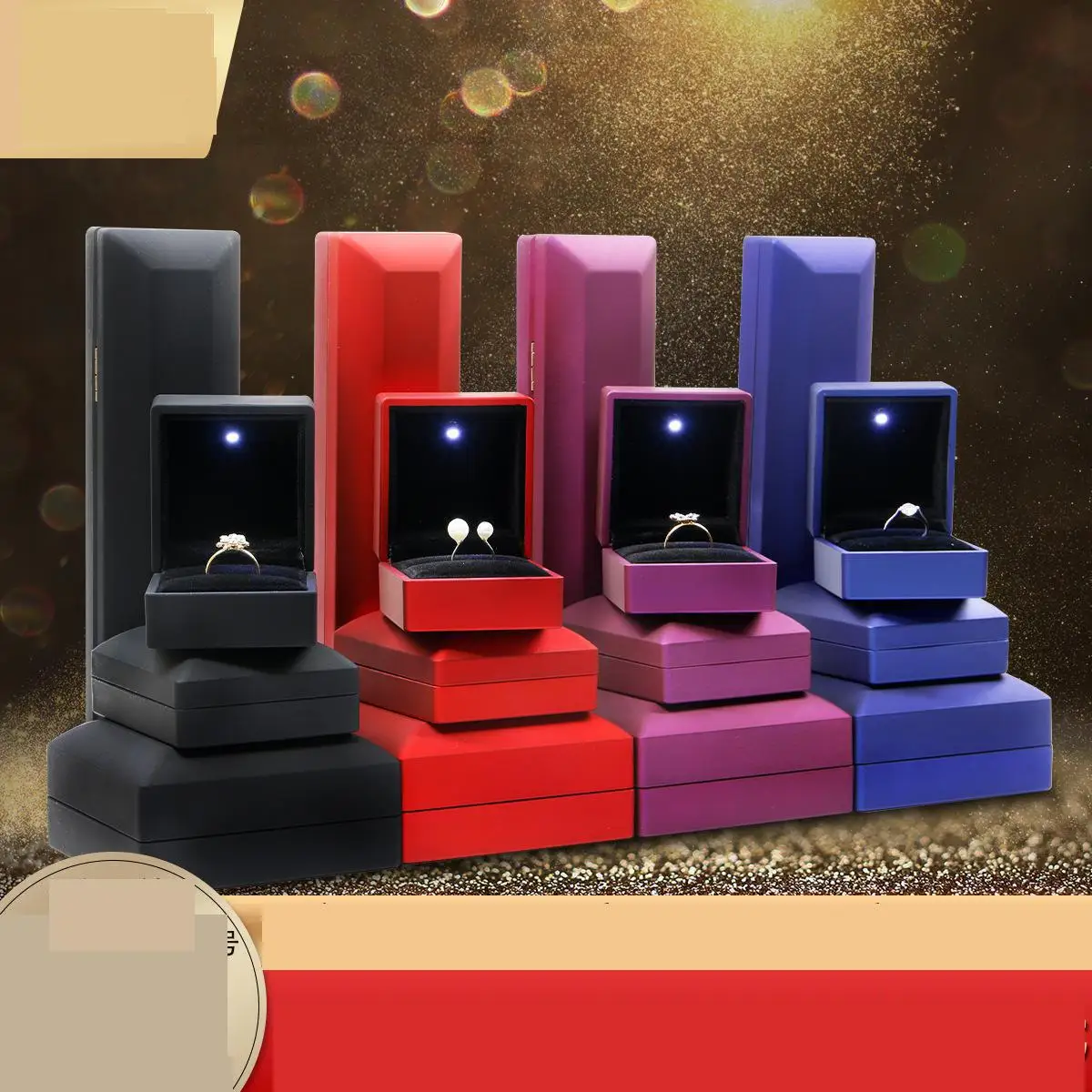 Новый модный светодиодный светильник витрина для сережек ожерелий ювелирных