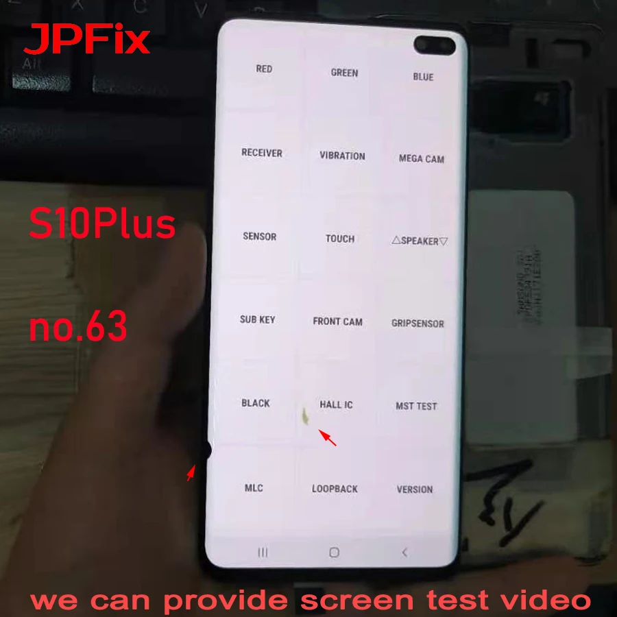 ЖК-дисплей JPFix Super AMOLED для Samsung Galaxy S10/G973/S10Plus/G975 сенсорный экран в сборе с рамкой