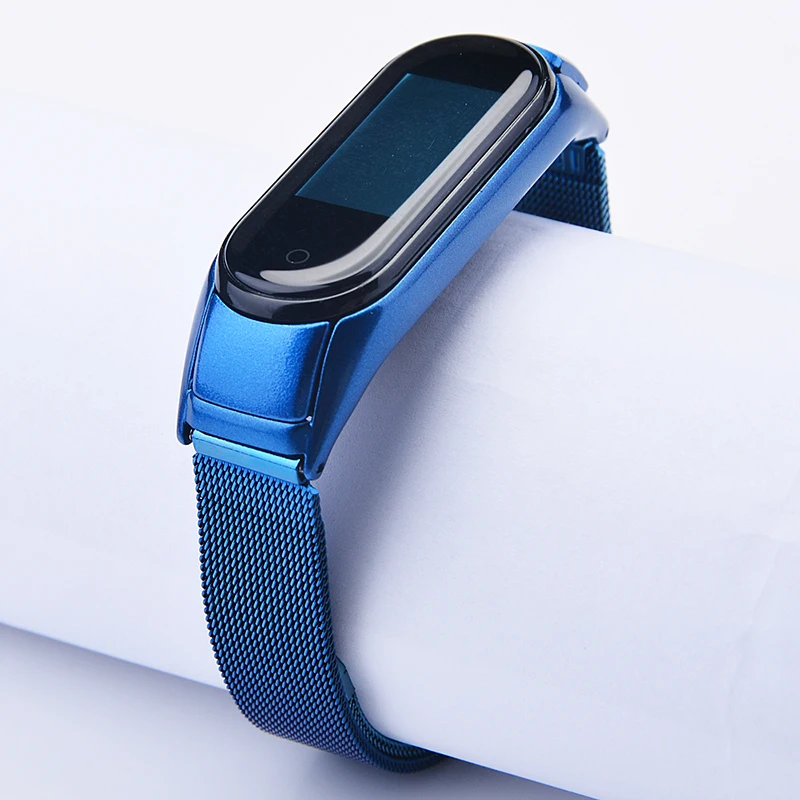 Металлический ремешок для Xiaomi Mi Band 3 Нержавеющая сталь браслет ремень Mi Band 3 Mi3 сменный ремешок; Смарт-часы Mi 3