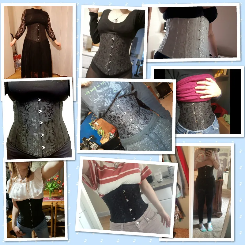 Женский корсет в стиле стимпанк Размер 24|steel bones|lace corset toplace |