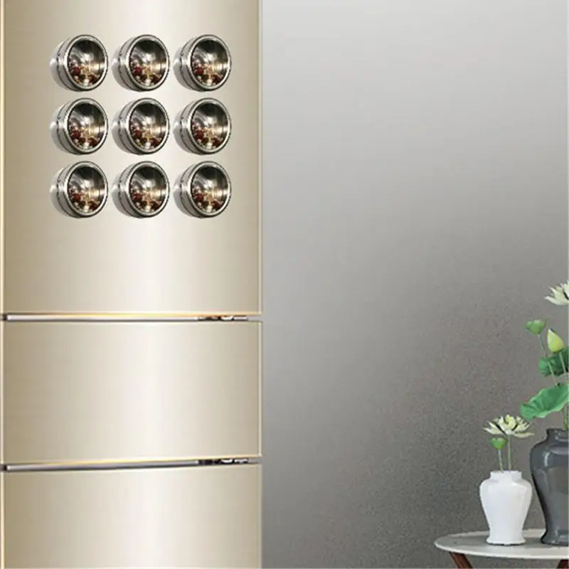 Магнитный специй Набор банок Нержавеющая сталь мельница для соли и перца