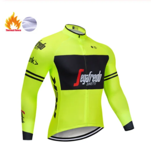 Winter Jersey Треккинг SEGAFREDO зимний теплый флисовый комплект Джерси для велоспорта термальная одежда для велоспорта Mtb Одежда для верховой езды Ropa Ciclismo - Цвет: Winter Jersey