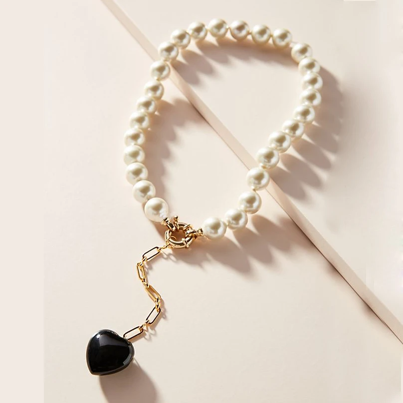 Богемная мода стиль 2020 оптовая продажа винтажный кулон в форме сердца ошейник