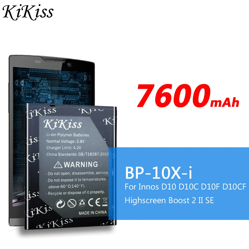 Мобильный телефон Innos D10 D10C D10F D10CF/Screen Boost 2 II SE аккумулятор большой емкости 7600 мАч