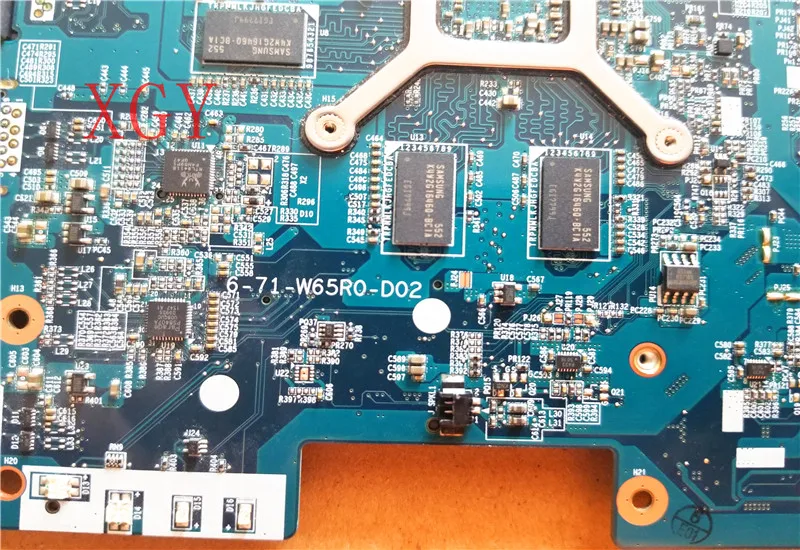 40-контактный экран GTX950M I7-6700HQ 6-71-W65R0-D02 6-77-W650RC00-D02-3D для CLEVO W650RC материнская плата