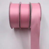 38mm 25yards solid pink satin wired edges ribbon for birthday christmas gift box wrapping decoration diy 1 12 n1076