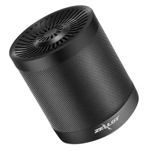 Black ZEALOT S5 2 колонки Bluetooth динамик Портативный беспроводной сабвуфер супер бас стерео USB TF карта играть с микрофоном колонка - Цвет: Black