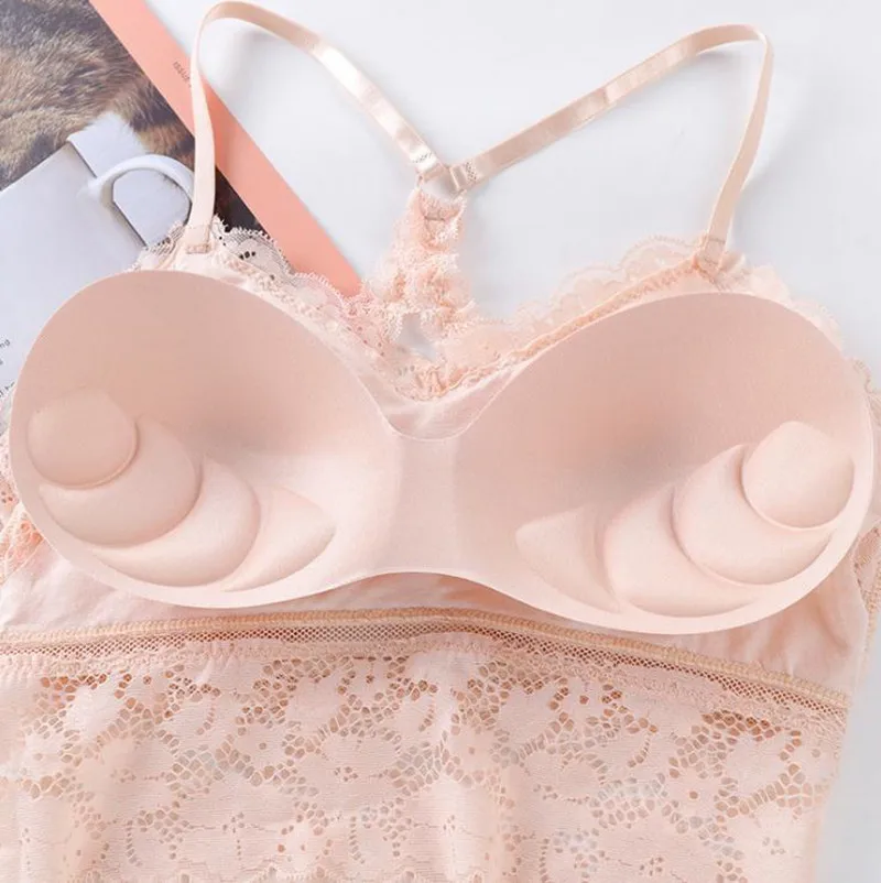 2021 Новое поступление Для Женщин Кружевной Бюстгальтер Обёрточная бумага ped груди