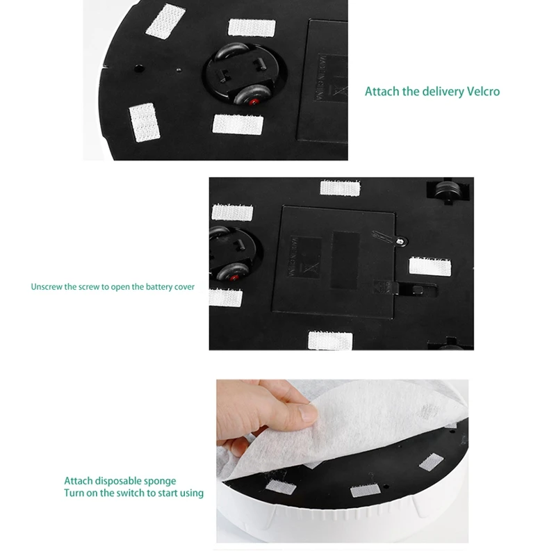 

Robot Vacuum Cleaner, USB Sweeper Smart Household Sweeping Robotic Thin Quiet for Hardwood Floor Carpet Tile Hair