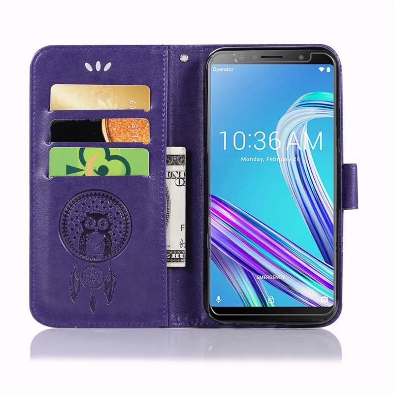Чехол для Asus Zenfone Max Pro M1 ZB601KL чехол X00TD с откидной крышкой 6 0 дюйма из искусственной