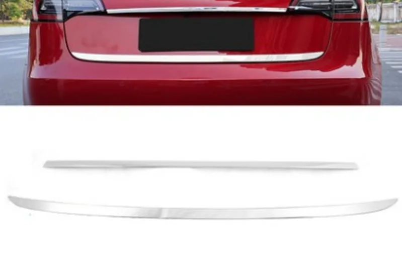 

Подходит для Tesla Model 3 багажник отделка полоса Тесла багажник яркая полоса корпус Внешнее украшение Модификация аксессуары