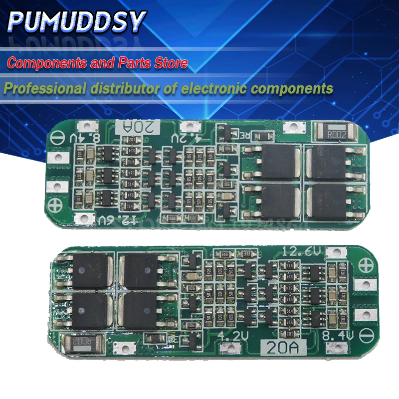3S 20A литий-ионный аккумулятор 18650 зарядное устройство PCB плата защиты BMS 12 6 V Cell 59x20x3