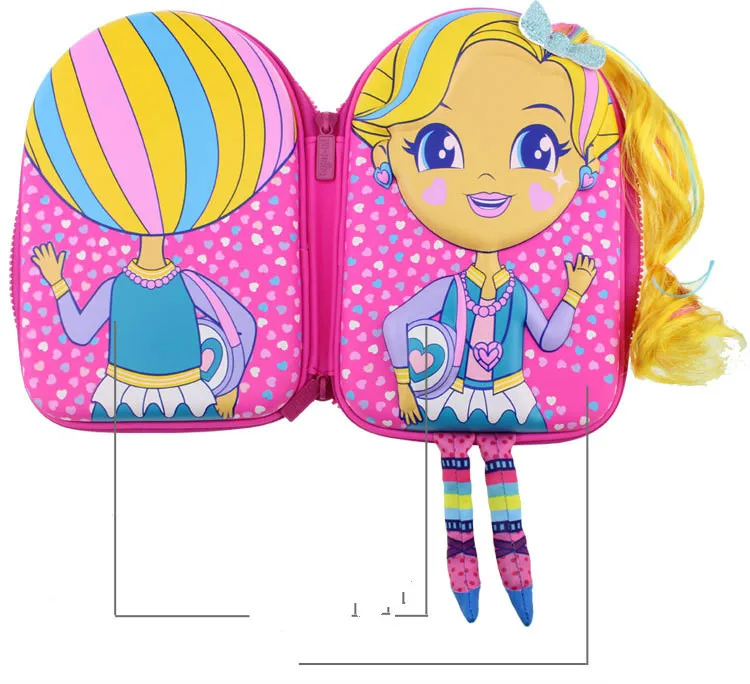 Женский милый вместительный пенал коробка для ручек многофункциональный