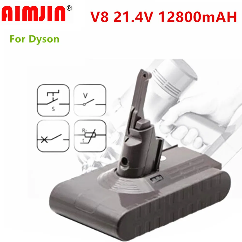 

New 9.8/12.8/28/38Ah 21.6V Battery for Dyson V8 Battery Absolute /Fluffy/Animal/ Li-ion Vacuum Cleaner Rechargeable Battery
