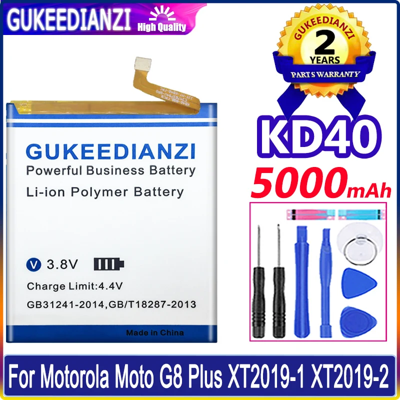 

GUKEEDIANZI Battery 5000mAh KD40 For Motorola Moto G8 MotoG8 Plus XT2019-1 XT2019-2 Batteries