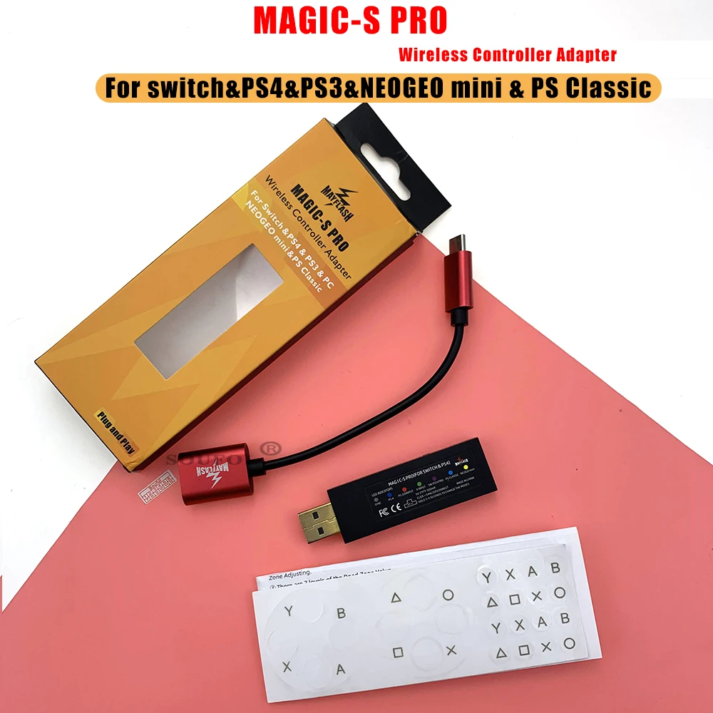 Волшебная-s Pro Беспроводной Контроллер конвертер геймпада USB адаптер для Nintendo Switch