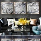 Холщовые плакаты с абстрактными геометрическими рисунками, живопись на холсте, черно-белая линия, для гостиной, Современный домашний декор 2-37