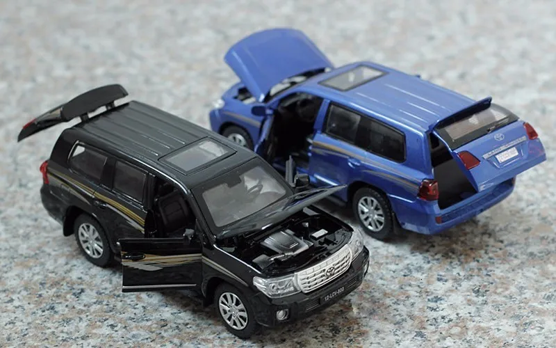1:32, 15 см, Toyota Land Ctuiser, сплав, внедорожный автомобиль, модель автомобиля, игрушка, внедорожник, 4 открытые двери, вытяните назад, металлические автомобильные игрушки для мальчиков, коллекция
