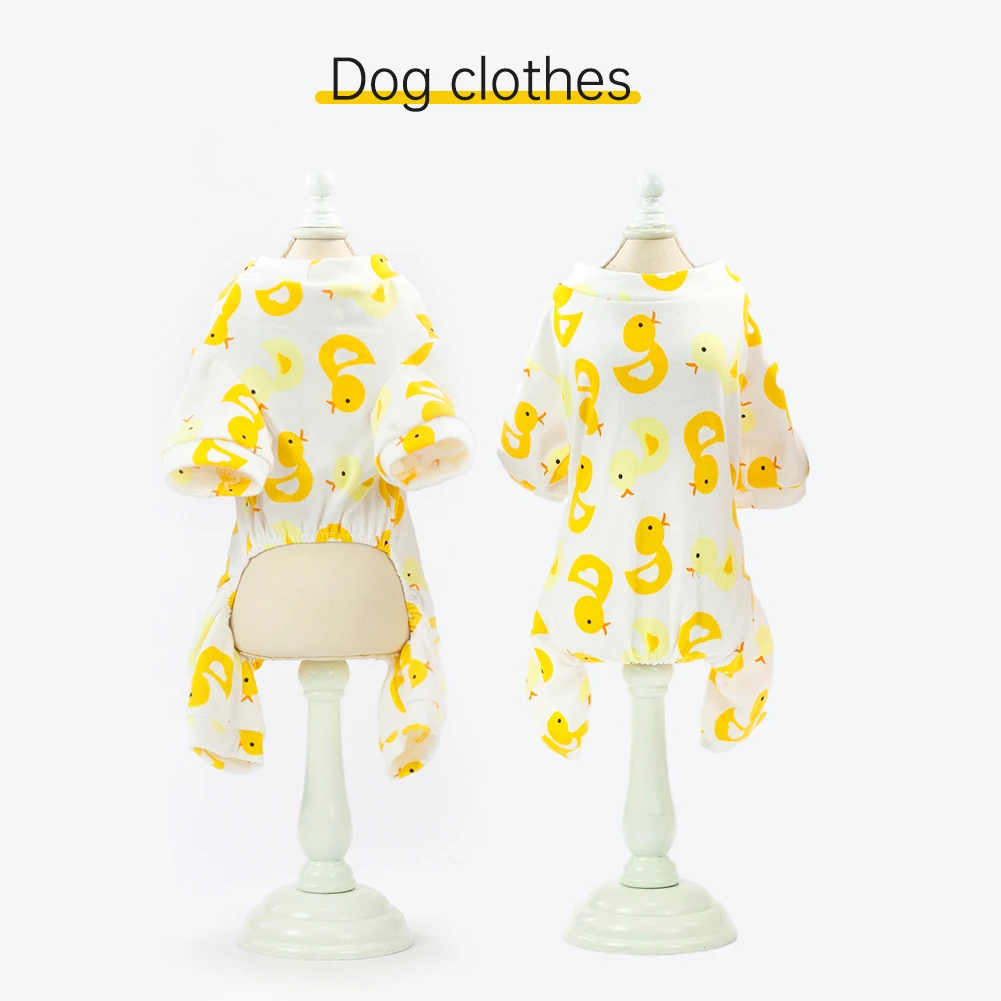 

Small Dog Jumpsuit Pet Soft Cotton Rompers Cute Dog Clothes Breathable Pyjamas For Small Puppy Coat Pet Outfits Dog Clothing S-L
