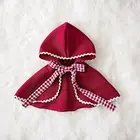 2 шт.компл. Одежда для новорожденных одежда для малышей платья с лямкой на шее платья-комбинезоны из фатина платье + красная мантия для девочек Красная Шапочка карнавальный костюм, рождественские наряды