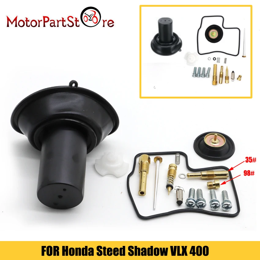 Набор для Ремонта Карбюратора Honda Steed Shadow VLX400 VLX 400 1994 2003 с вакуумным диафрагменным