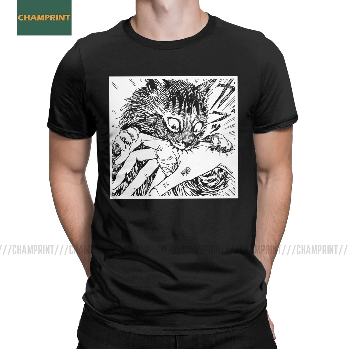 Мужские футболки g Uzumaki Junji Ito новинка хлопковая футболка с коротким рукавом