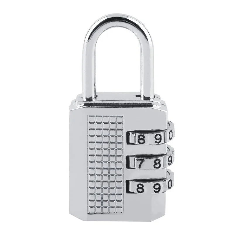 

3 4 Digit Password Lock Combination Zinc Alloy Security Lock Suitcase Luggage Coded Lock Cupboard Cabinet Locker Padlock