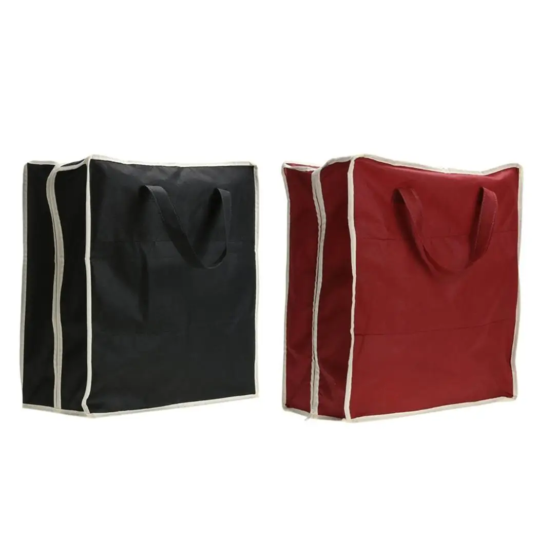 Переносная сумка для хранения обуви дорожная однотонная винно-красная/черная на