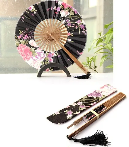 

Hand Folding Fan Holder Pocket Bag Holder Silk Dustproof Protector Pouch Case