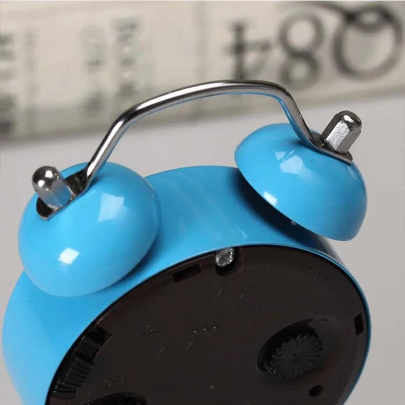 Креативный металлический материал маленький будильник сад свежий настольный