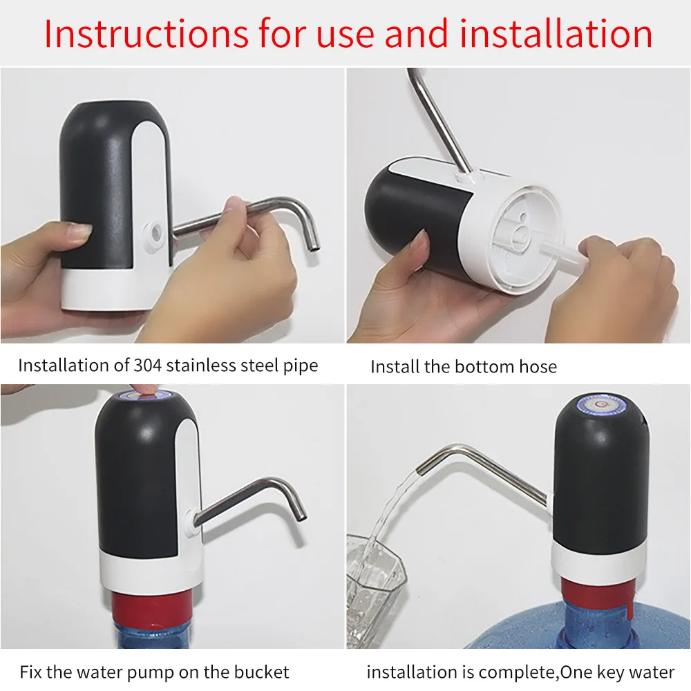 Электрический диспенсер для воды помпа бутылок с водой автоматический насос USB