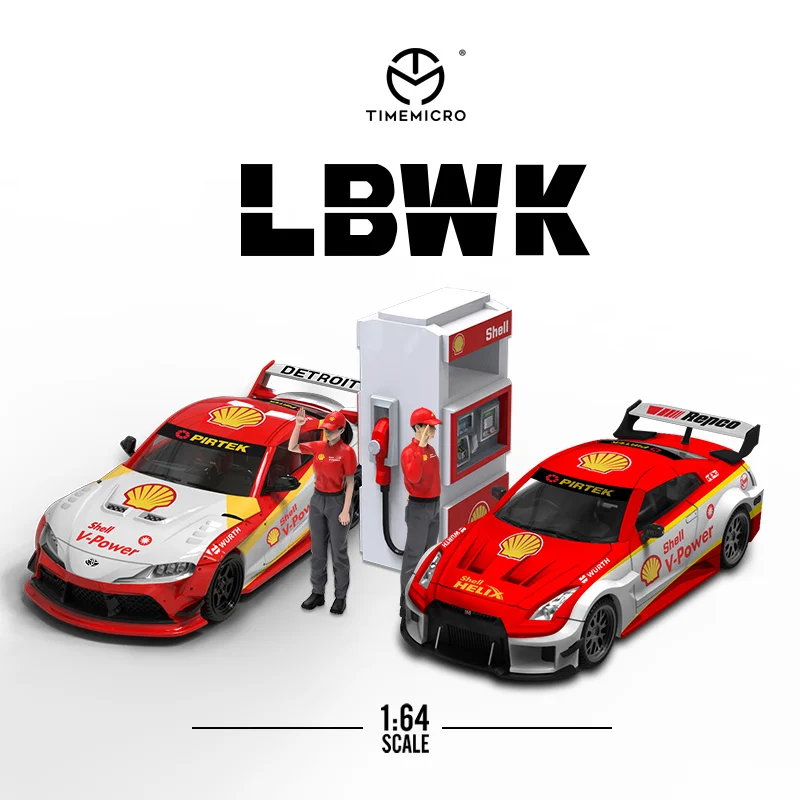 Заправочная Станция Time Micro TM 1:64 GTR SUPRA Shell аксессуары для кукол сцена Коллекционная