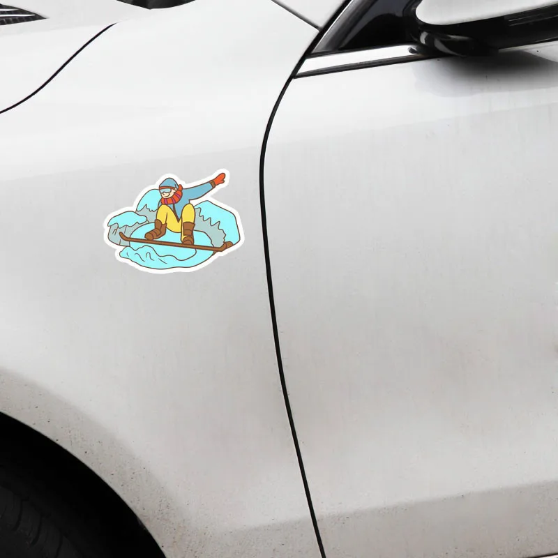 Ebdeckle мальчик катание на лыжах фитнес движения для Авто/бампер/окно/наклейка