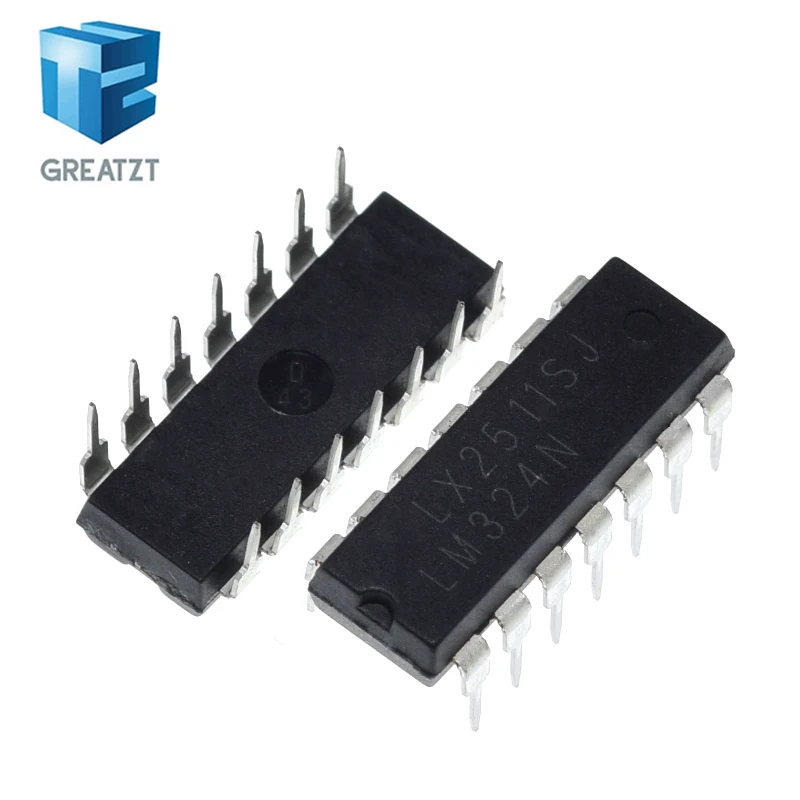 GREATZT 20 шт./лот LM324N LM324 маломощный Quad Op Amp DIP|op amp|lot lot |