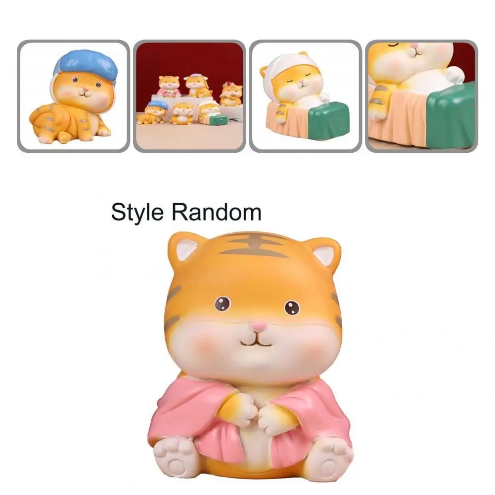 

Functional Cute Little Tiger Statue Lightweight Tiger Figurine Confidential Packaging Birthday Gift