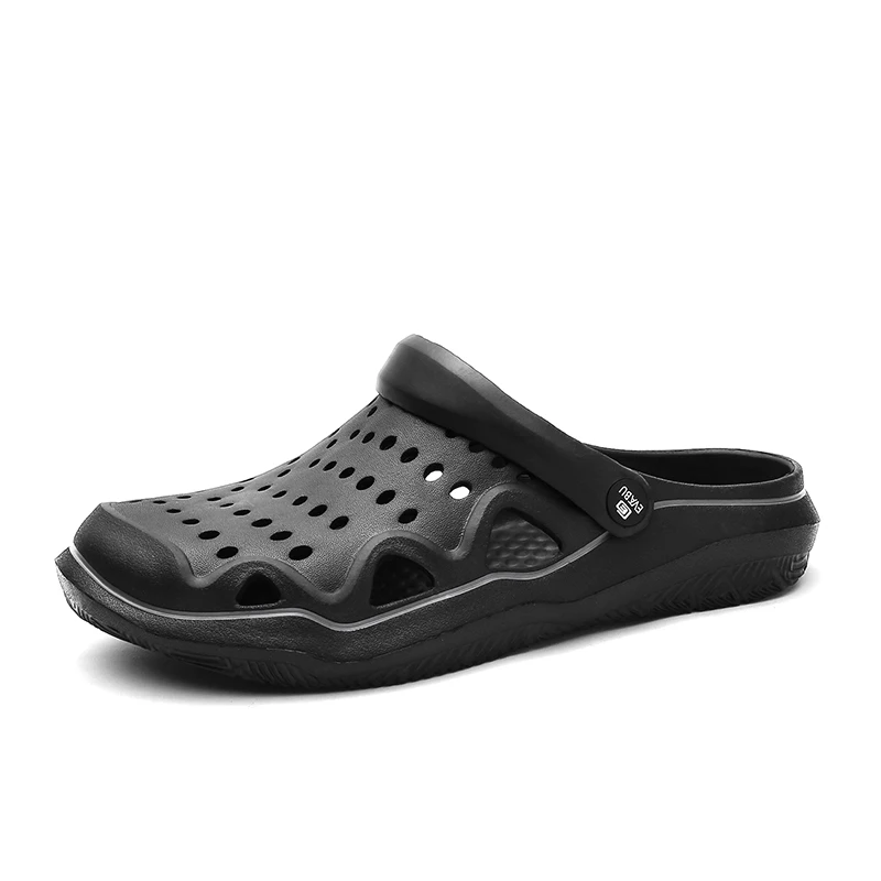 

2021 Summer Slippers Men Hollow Out Breathable Beach Flip Flops Unisex Casual Slip-on Flats Sandals Man Shoes Size 45 Zapatos
