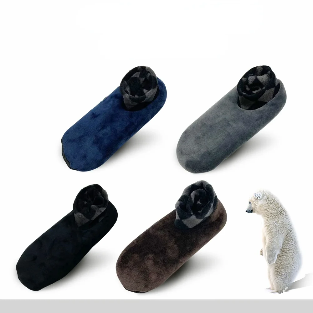 

Men Women Silicone Non-Slip Indoor Floor Sock Autumn Winter High Quality Warm Fleece Breathable Comfortable Elastic Ankle Socks