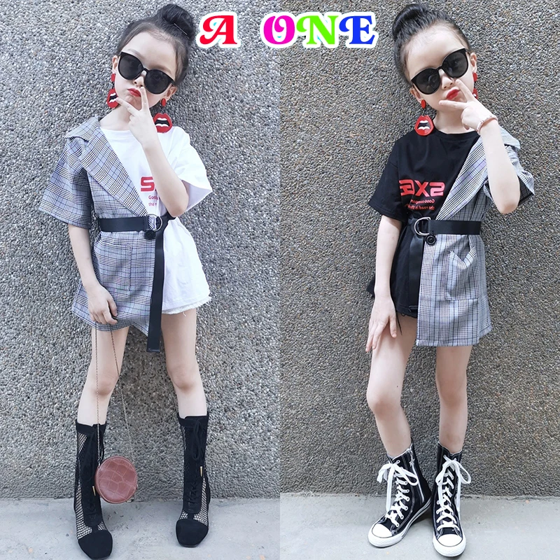 Летняя футболка для девочек топы детская модная одежда в европейском и