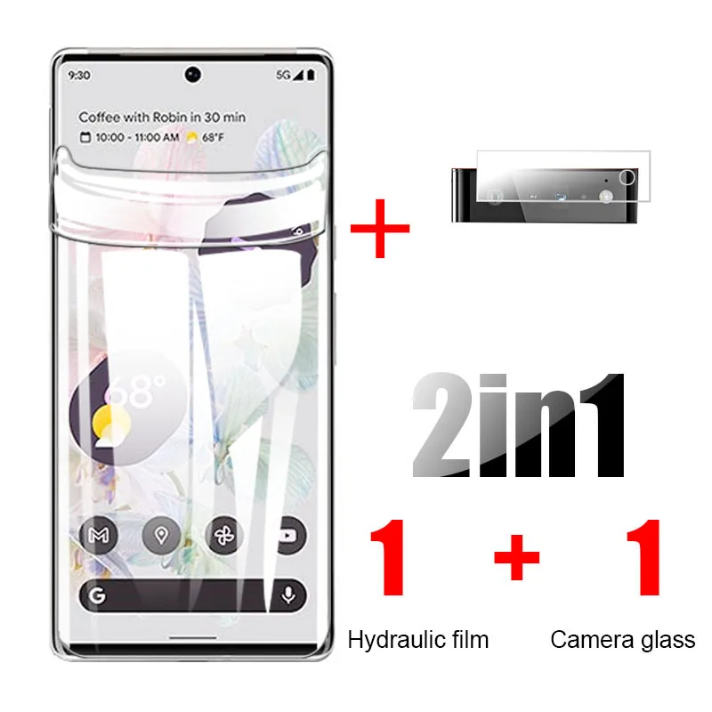 6 in 1 hydrogel film on for google pixel 6 pro screen protector protective films for pixel 6 pixel6 pro 6pro 6a film not glass free global shipping