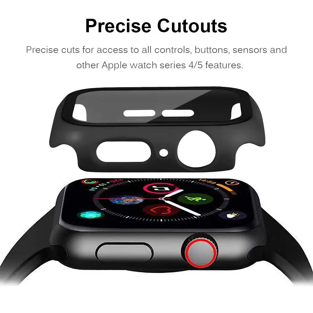 2 в 1 Ультратонкий матовый чехол для часов Apple Watch серии 6 5 4 iWatch 40 44 м | Наручные часы