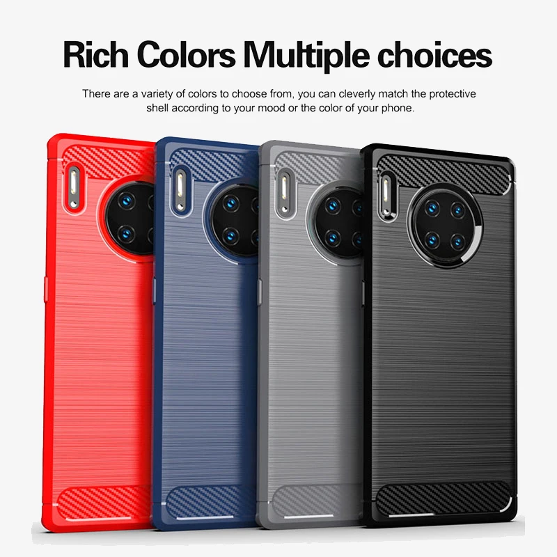 Новый чехол из углеродного волокна для Huawei Mate 30 20 10 Pro 9 Lite SE 20X Y5 Y6 Y7 Y9 Prime 2019 2018 2017