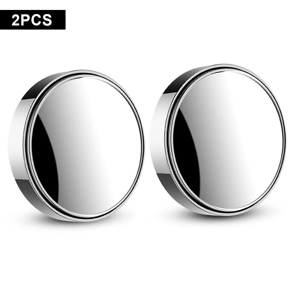 

1 Pair 360-degree Wide Angle Adjustable Rotation Round Car Goods Car Rearview Auxiliary Blind Spot Mirror Car Accessories