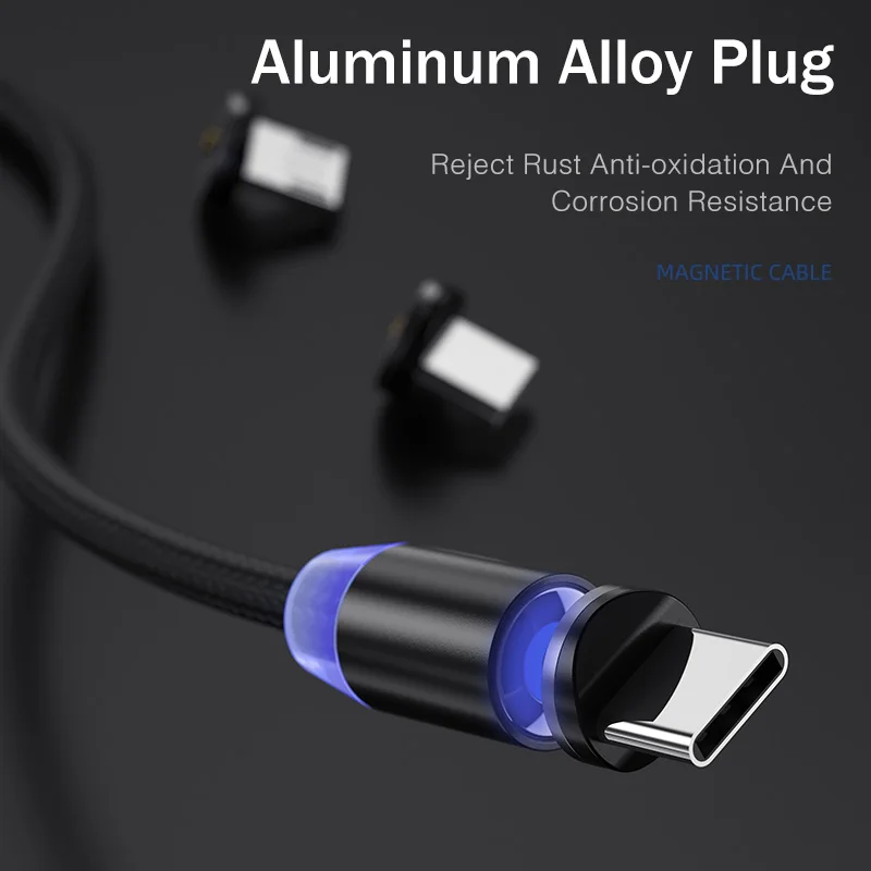 YKZ Магнитный USB кабель для huawei samsung Xiaomi type C type-C зарядный шнур мобильного телефона |