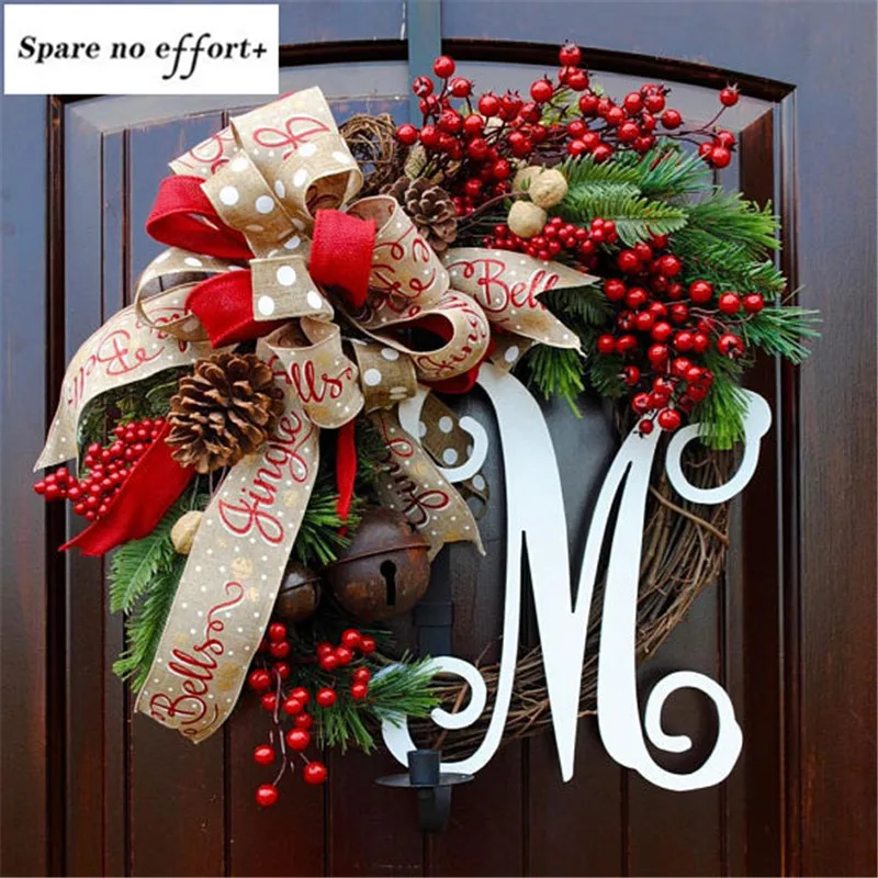 Christmas Rattan Decoration Hotel with Garland 2021 New Year American Hand-made Home Year's Eve Decorations | Дом и сад