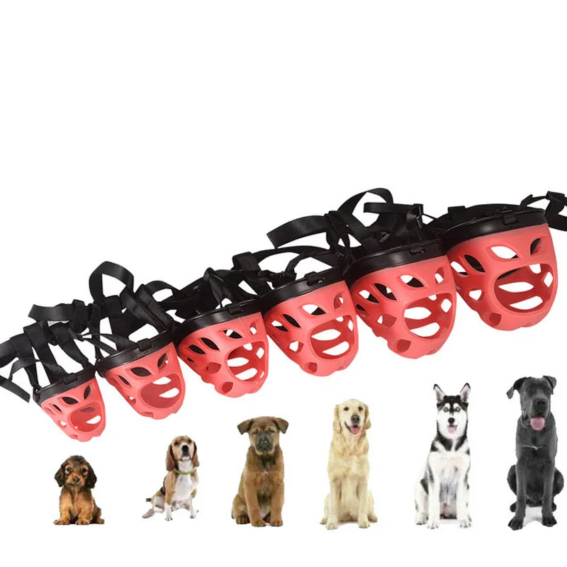 Удобные мягкие силиконовые намордники для собак воздухопроницаемые корзины