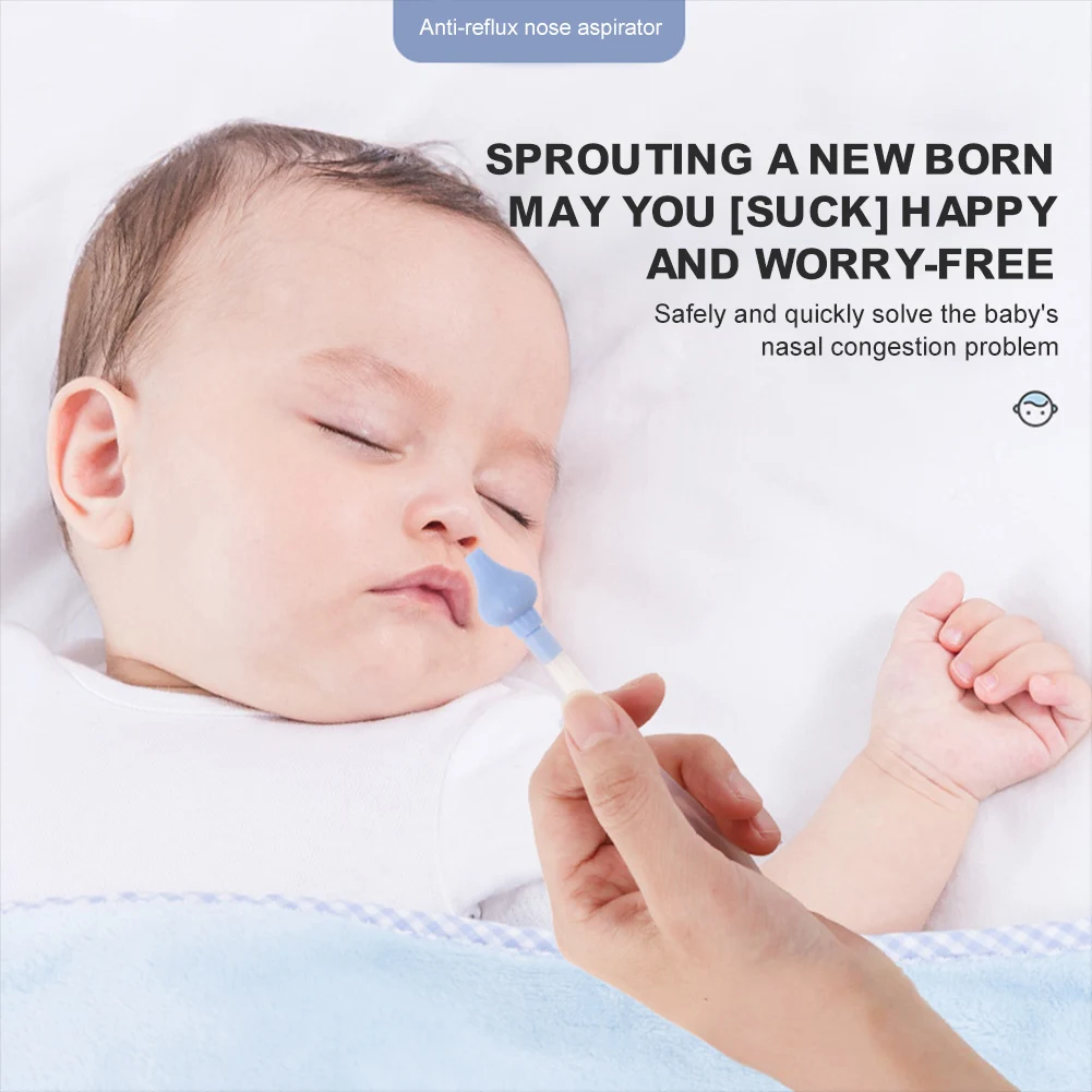 

Baby Nasal Aspirator Soft Silicone Snot Sucker Newborn Baby Nose Cleaner Booger Sucker For Infants Toddlers Care Boys Girls Bebe